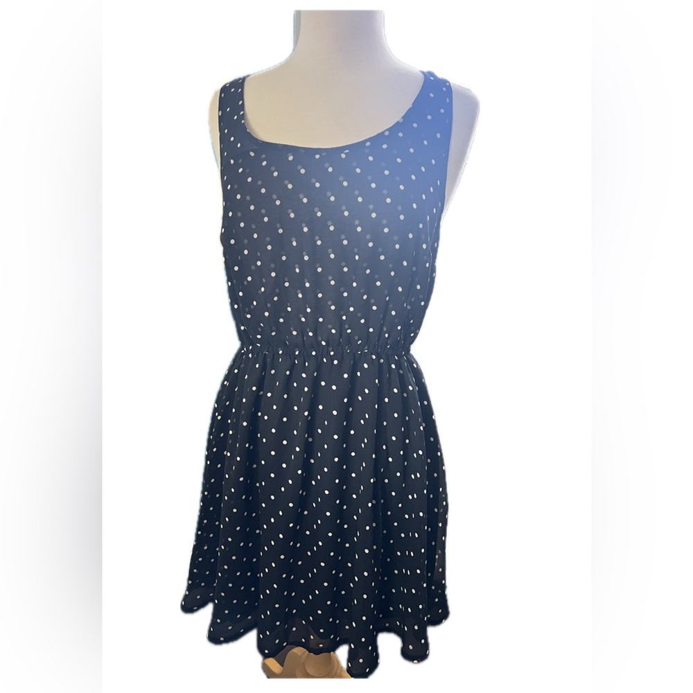 Polka Dot Dress black/white